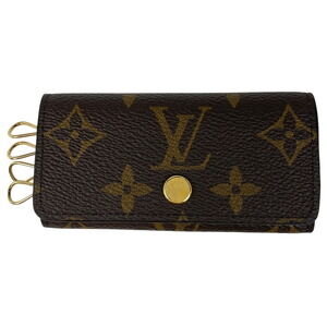 Louis Vuitton Multicle Wallet Key Holder Hook Monogram Brown